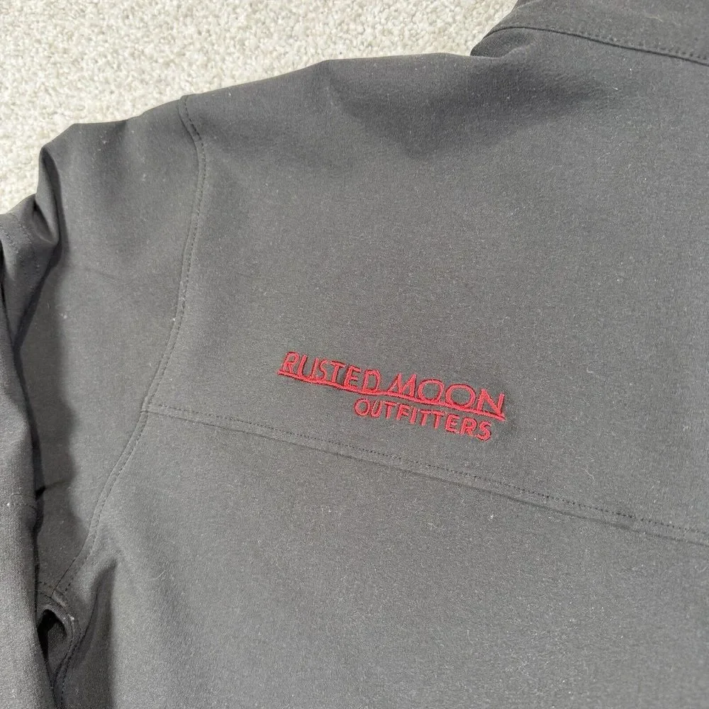 The North Face TNF Apex Jacket Mens S Black‎ Long Sleeve Full Zip Wind Hiking